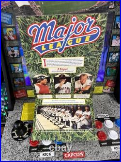 1989 Major League Movie Video Store Countertop Fold-Out Promo RARE VHS Display