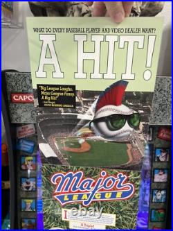 1989 Major League Movie Video Store Countertop Fold-Out Promo RARE VHS Display