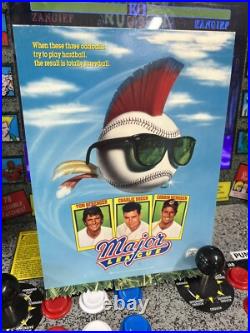 1989 Major League Movie Video Store Countertop Fold-Out Promo RARE VHS Display
