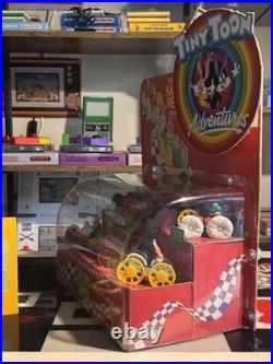 1990 RARE McDONALD'S HAPPY MEAL TINY TOON ADVENTURES FLIP CARS STORE DISPLAY