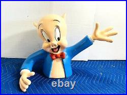 1990s Warner Brothers Store Display Porky Pig Bust Lifesize Statue 14 Rare