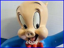 1990s Warner Brothers Store Display Porky Pig Bust Lifesize Statue 14 Rare