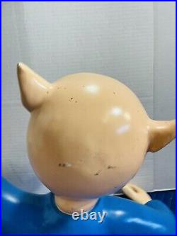 1990s Warner Brothers Store Display Porky Pig Bust Lifesize Statue 14 Rare