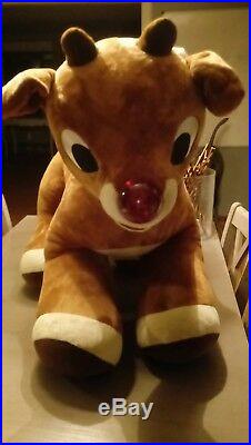 1992 Huge RUDOLPH Build a Bear 36 3' Store Display EXTREMELY RARE Plush Stuffed