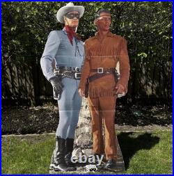 1996 Lone Ranger Tonto Life Size Cardboard Standee Store Display Rare 6ft VTG