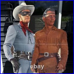 1996 Lone Ranger Tonto Life Size Cardboard Standee Store Display Rare 6ft VTG