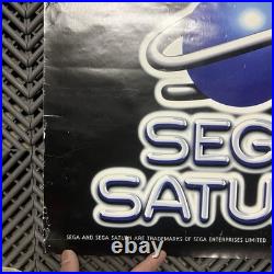 1996 Rare Original Sega Saturn Nights Into Dreams Sonic Poster Store Display