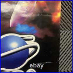 1996 Rare Original Sega Saturn Nights Into Dreams Sonic Poster Store Display