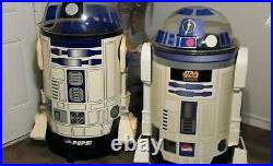 2 Life Size R2-D2 Star Wars Coolers store display Rare
