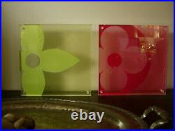 2 Ultra RARE Auth LOUIS VUITTON Store Display Quatrefoil Decor Prop Accessory