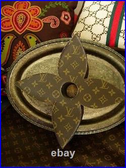 2 Ultra RARE Auth LOUIS VUITTON Store Display Quatrefoil Decor Prop Accessory