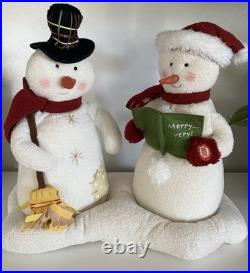 2003 Hallmark Store Display Jingle Pals Mr and Mrs Snowman Sings Plush XL Rare 2003 Hallmark Store Display Jingle Pals Mr and Mrs Snowman Sings Plush XL Rare