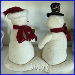 2003 Hallmark Store Display Jingle Pals Mr and Mrs Snowman Sings Plush XL Rare 2003 Hallmark Store Display Jingle Pals Mr and Mrs Snowman Sings Plush XL Rare