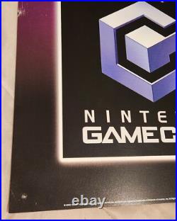 2003 Nintendo Gamecube Kiosk Store Display Sign Mario Rare Hollywood Video