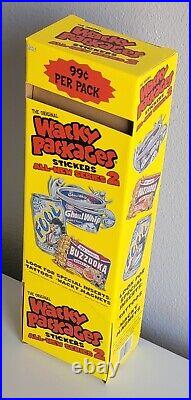 2005 Wacky Packages Ans2 Store Display 5 1/2 X 3 1/2 X 18 @ Super Rare @ 72ct