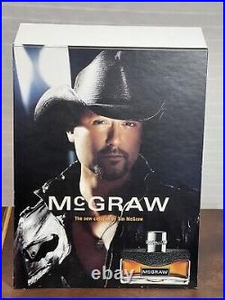 2009 RARE Tim McGraw Empty NEW Cologne Shelf Store Display Cardboard Boxes