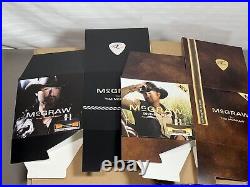 2009 RARE Tim McGraw Empty NEW Cologne Shelf Store Display Cardboard Boxes