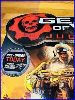 2012 Gears Of War Judgment X Box 360 Game Stop Store Display Standee Rare