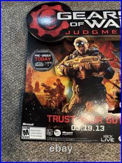 2013 Gears Of War Judgement Store Display/Standee Cardboard RARE