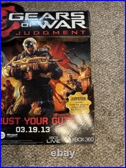 2013 Gears Of War Judgement Store Display/Standee Cardboard RARE