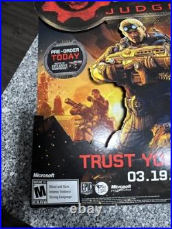 2013 Gears Of War Judgement Store Display/Standee Cardboard RARE