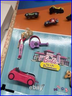 2015 McDonald's Barbie Team Hot Wheels Happy Meal Store Display Rare