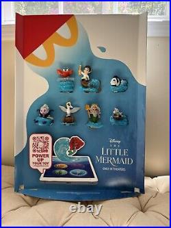 2023 THE LITTLE MERMAID (Movie) McDonald's Store Display With All 7 Toys RARE