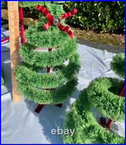 220B 2 Starbucks Christmas Store Display Rare Bottle Brush 16 Tree. 2017