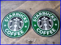24 Genuine Rare Starbucks Coffee Store signage Advertisement Logo Display
