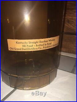25 Huge Bottle Old Grand Dad Bourbon Whiskey Store Display Rare