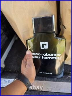 33.8 OZ Paco Rabanne pour homme bottle 100% Full OVERSIZED Store Display RARE