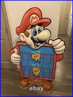 4ft Super Mario Nintendo Power Rack Store Display Sign Promo Rare Merchandising