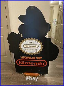 4ft Super Mario Nintendo Power Rack Store Display Sign Promo Rare Merchandising