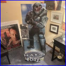 5 ft HALO Combat Evolved MASTER CHIEF STANDEE GAME STORE DISPLAY Vintage Rare