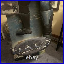 5 ft HALO Combat Evolved MASTER CHIEF STANDEE GAME STORE DISPLAY Vintage Rare