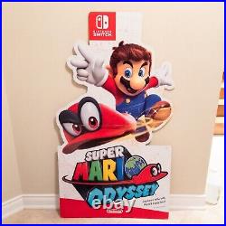 5ft Super Mario Odyssey Store Display Sign Large Authentic Nintendo Switch Rare