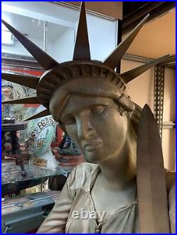 6ft Vintage 1960's State Of Liberty Art Piece Store Entry Sign Display RARE