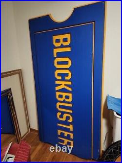7 ft Blockbuster Video In-Store Display Wall Sign Authentic & Original RARE