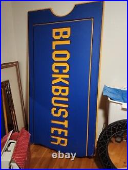 7 ft Blockbuster Video In-Store Display Wall Sign Authentic & Original RARE