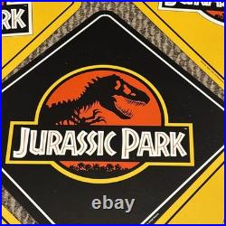 7x Vtg 1993 Jurassic Park Movie Hanging Display Signs Blockbuster Video RARE Set