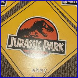 7x Vtg 1993 Jurassic Park Movie Hanging Display Signs Blockbuster Video RARE Set