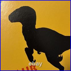 7x Vtg 1993 Jurassic Park Movie Hanging Display Signs Blockbuster Video RARE Set
