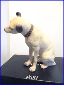 9.5x5 Rare Vintage Rca Nipper Store Display Mascot By Creative Decor Inc