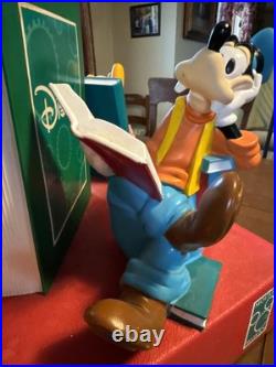 A Rare Disney Store Display Library Books, Goofy Mickey, Mini Donald Duck, 