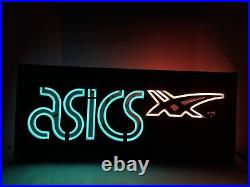 ASICS Neon Display Shop Sign 30x13 Rare Collectors Item