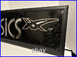 ASICS Neon Display Shop Sign 30x13 Rare Collectors Item