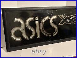 ASICS Neon Display Shop Sign 30x13 Rare Collectors Item