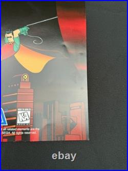 Adventures of Batman & Robin 1995 Sega Genesis Store Display Promo Poster RARE