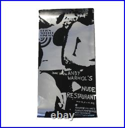 Andy Warhol's Nude Restaurant 1969 RARE Original 1969 Movie Poster