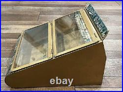 Antique BUNTE CANDY Store Display Advertising GENERAL STORE Tin & Glass RARE